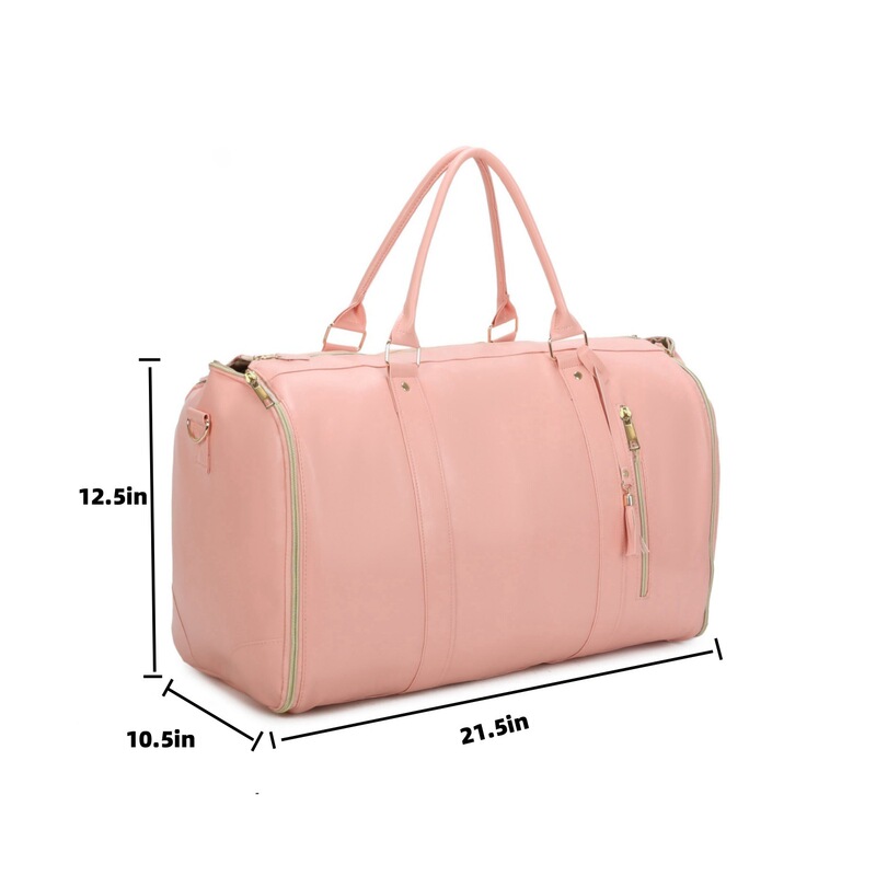 Factory Spot Amazon Travel Convenient Clothing Bag Large Pu Leather Luggage Bag Women's Fashion
