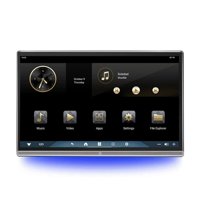 Ultra-thin 13.3inch ceiling-mounted Android display 13.3inch headrest Android display car-mounted Android display (Car display) - silver-edge-in-stock-133-inch-8128g-with-sim