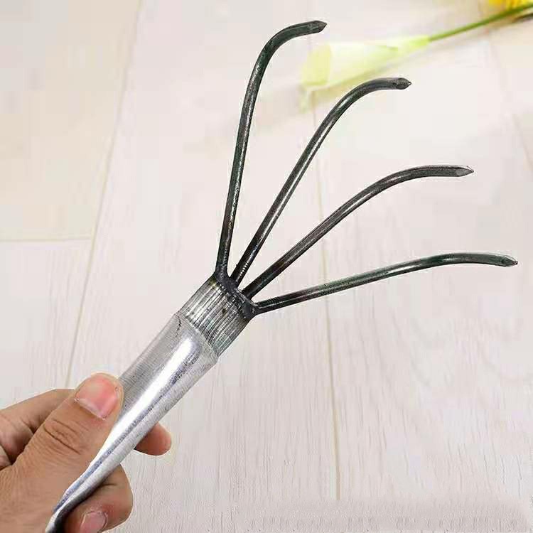 Iron Four-claw Gardening Tool, Four-claw Rake, Sowing and Tilling Iron Grabber Tool, Direct Manufacturer Sales