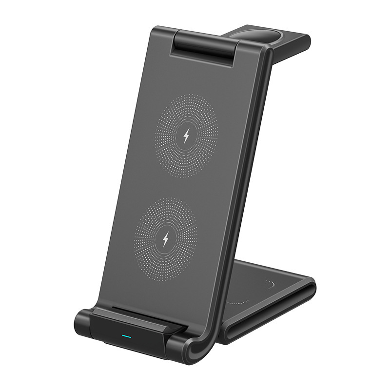 新型折りたたみ無線充電器三合一多機能縦型携帯電話スタンドはアップルiphone 14を適用します。|undefined