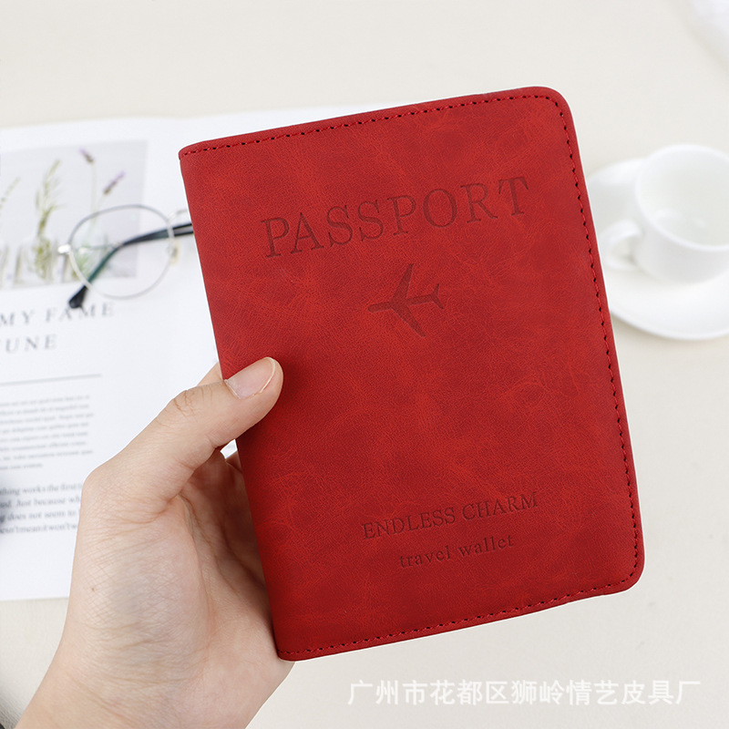 Yeni stokta Alman pasaport sahibi seyahat pasaportu aşı kartı sahibi Avrupa elastik bant koruyucu kapak taşınabilir belge.