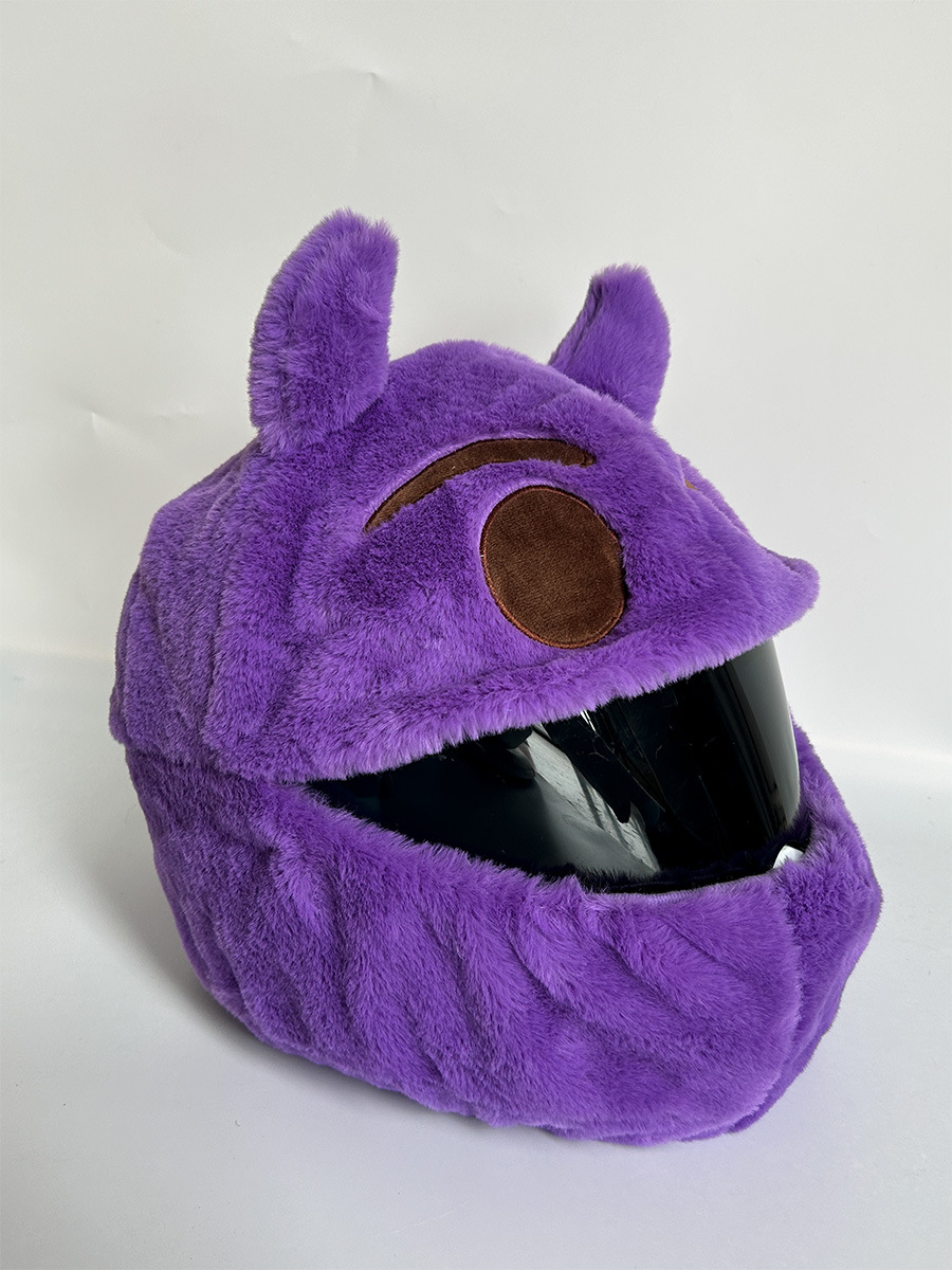 Cubierta de casco de motocicleta Cubierta de casco de felpa puntual Cubierta de casco completo Cubierta de casco de motocicleta Tacón de viento Moda de moda