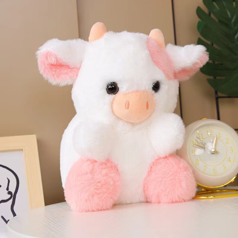 Muñecas transfronterizas, juguetes de peluche, belle vaca de fresa, regalo de vaca de fresa encantadora