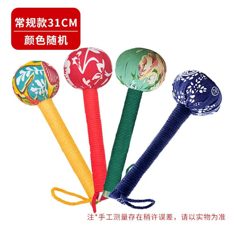 꽃무늬옷감 31cm 마사지망치 (색상 랜덤)