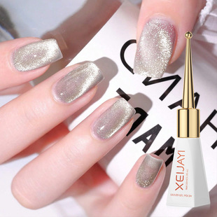 Nail Art New Popular Dream Soft Cat's Eye Nail Polish New silver Phototherapy Long-lasting No-Wash Glue for Nail Art Shop
