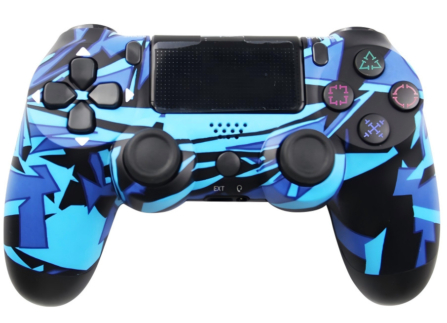 Controlador de Juego Inalámbrico Bluetooth PS4 de ABS Doble Vibración, Giroscopio de 6 Ejes para PC y Consolas