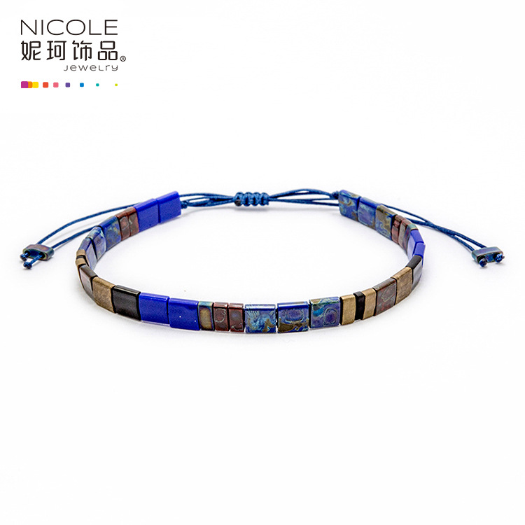 Europa y América pulsera personalizada playa verano TILA joyería con cuentas insta Internet celebridad Bohemia joyería de Nike image 14