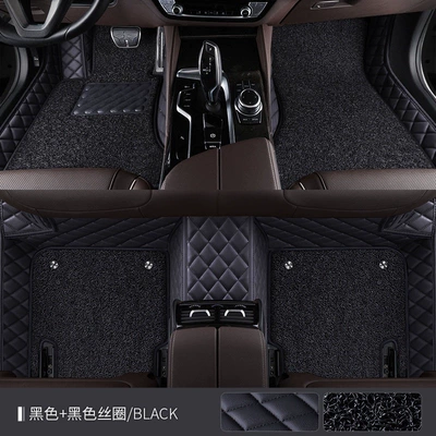 Universal Foot Pad – 17 - double-layer-silk-loop-xpe-floor-mat-black-thread-black-silk-loop-bmw-x12023-2024-model