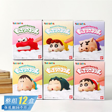 日本进口万代MOCCHIRIKORORIN蜡笔小新联名款日式口香糖盲盒零食