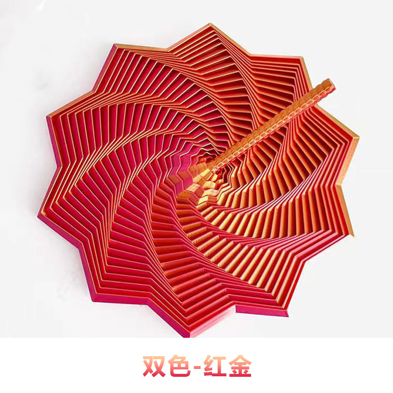 3d打印萝卜塔多边形螺旋塔带操作把手视错觉玩具跨境创意解压玩具|undefined