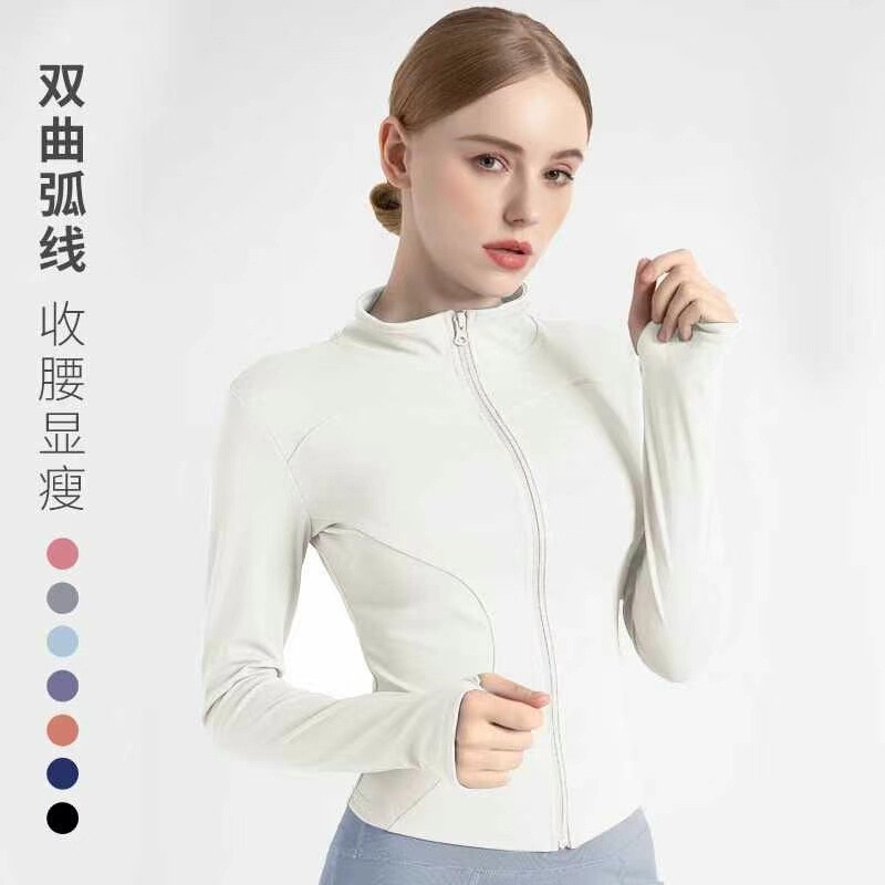 Autumn and Winter New fleece-lined Thickened Slim-fit Yoga Clothes Slim-fit Jacket Slim-fit Warm-keeping Fashionable New Sportswear Autumn and Winter New fleece-lined Thickened Slim-fit Yoga Clothes Slim-fit Jacket Slim-fit Warm-keeping Fashionable New Sportswear