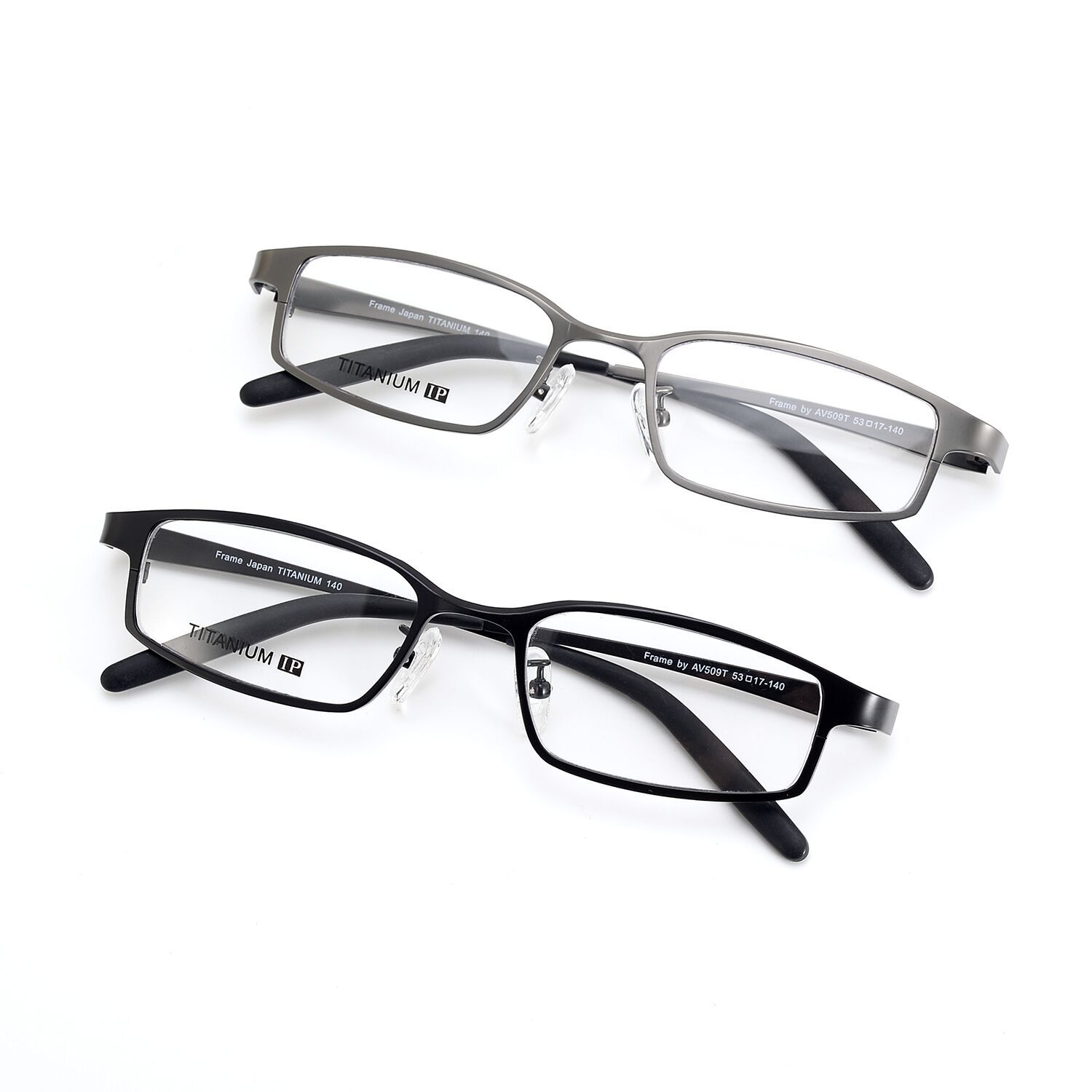 Minimalist Square Titanium Eyeglasses For Men Full Frame Glasses_voghion.com