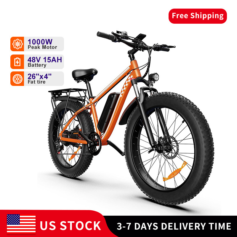 Guangdong Free Shipping Us Warehouse Wholesale Ebike Powerful 1000W Speed 45Km/H Pedal-Assisted Electric Bicycle Guangdong Free Shipping Us Warehouse Wholesale Ebike Powerful 1000W Speed 45Km/H Pedal-Assisted Electric Bicycle