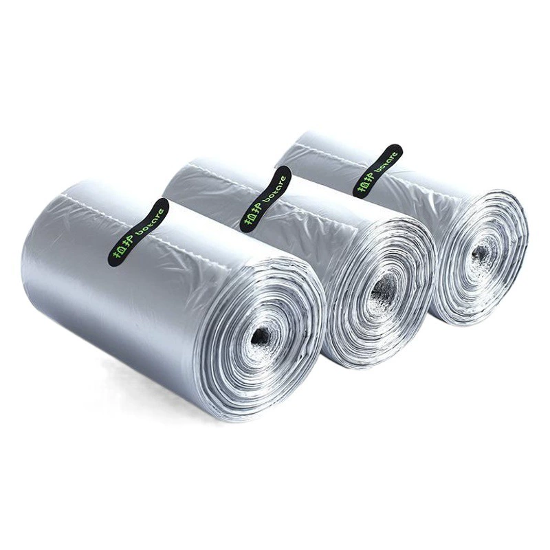 Уплотненный мешок для мусора одноразовый для дома, втисненный пластиковый мешок для мусора 100 домашних оптом