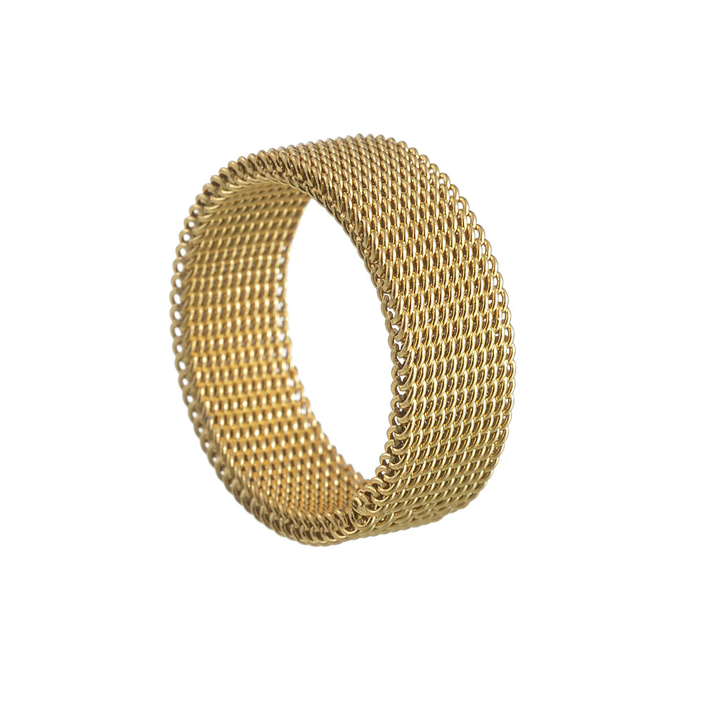Unisex Gender Plating Design Fashion Style 1 Piece Fashion Solid Color Titanium Steel Plating Unisex Rings