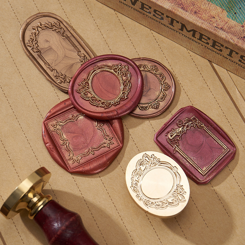24-year new original photo frame series new craft 48 frame fire paint seal head brass carving batch