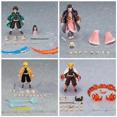 Figma鬼滅之刃フィギュア粘土508悪魔豆498炭治郎可動子供玩具