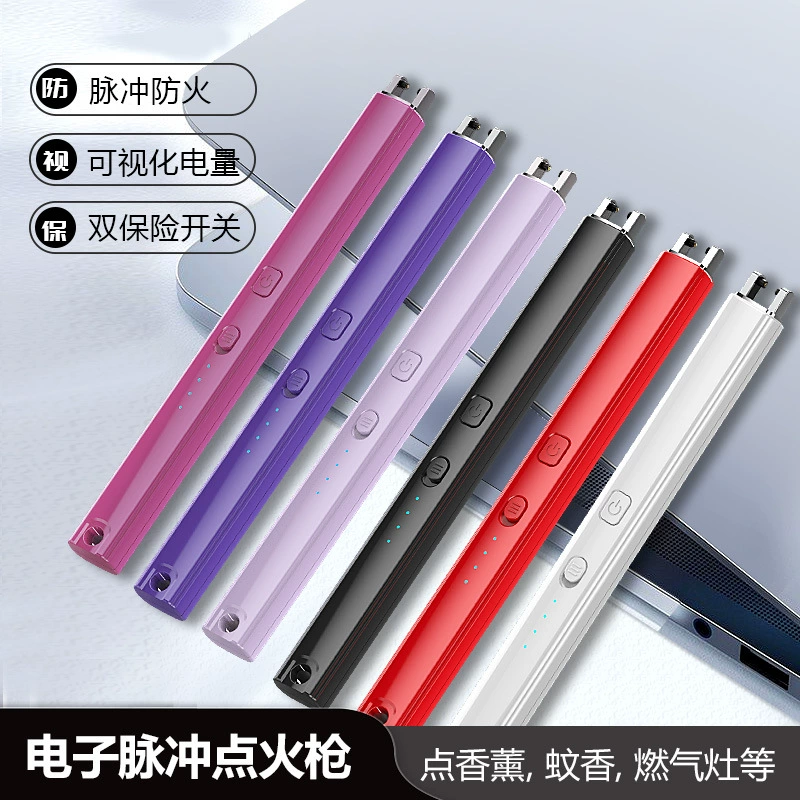 Зажигалка с USB-зарядкой, модель для экспорта, удлиненный воспламенитель для свечей, газовой плиты, дуговой зажигалки, экспорт через границу