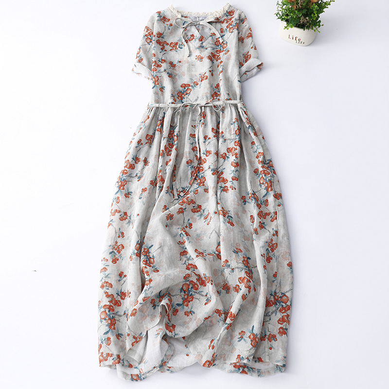 Retro ethnic summer dress