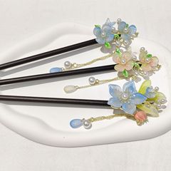新中式古风发簪女日常通勤流苏步摇盘发簪子汉服发钗简约钗子头饰
