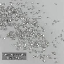 锆石美甲钻爆闪迷你倒边平底钻透白色混装马眼异形堆堆钻美甲饰品