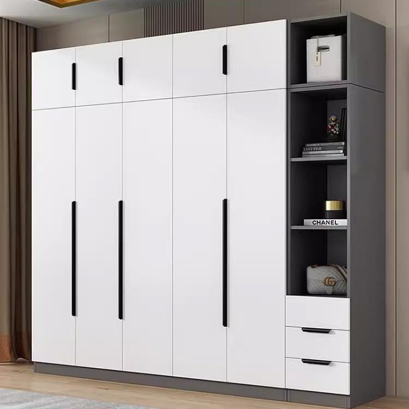 Wardrobe Modern Minimalist Home Bedroom Small Apartment Flat Door Storage Locker Simple Rental Room Hanging Wardrobe