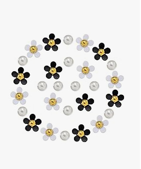 Bolsas de hoyos DIY decoración de perlas daisy hoyos bolsas de joyería colgante set