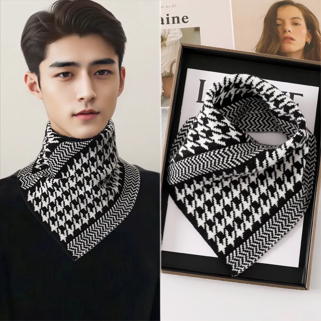 Demi-season knitted keep warm scarf