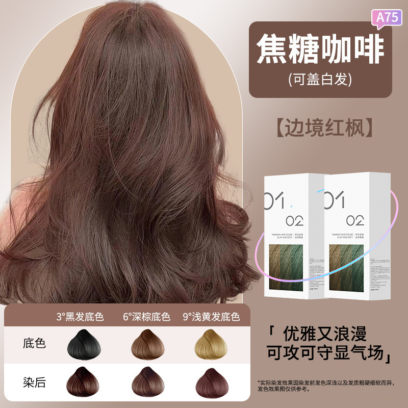 免漂植物染发膏显白奶茶色染发剂纯植物理发店专用染膏自己在家染|undefined
