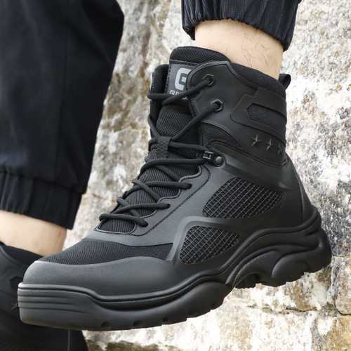 Labor protection shoes for men, wholesale from manufacturers, four-season anti-smash, anti-puncture, high-top, comfortable, protective and safety work shoes