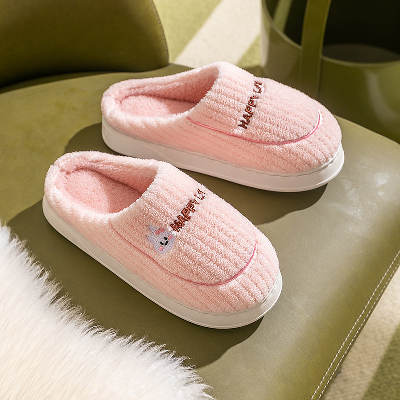 En stock Zapatillas de algodón Casa de las mujeres Otoño e Invierno interior cálido hogar zapatos pareja zapatillas hombres invierno casa Zapatos fabricante