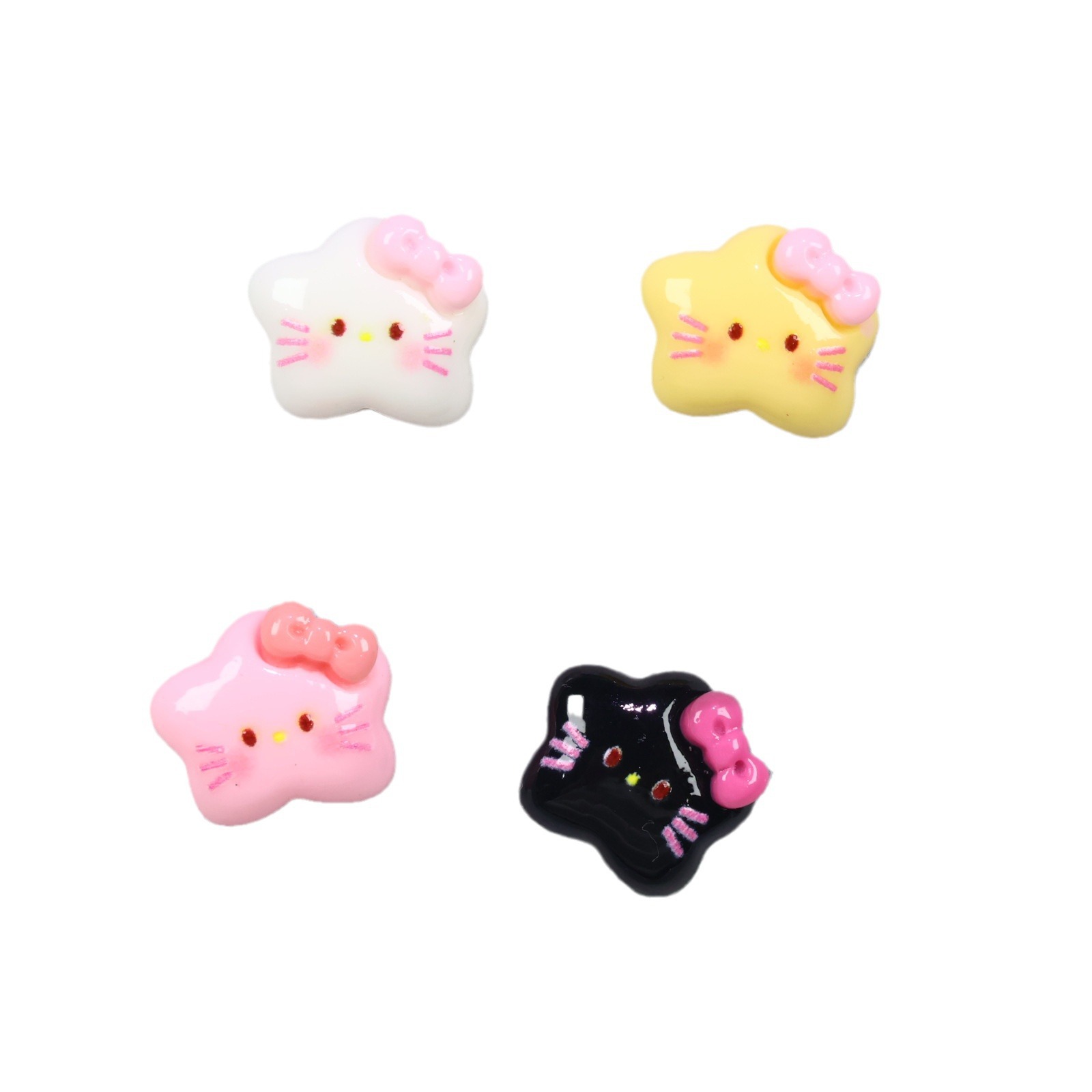 Cream hairgrip, phone case, fridge magnet, keychain, cat, DIY 5