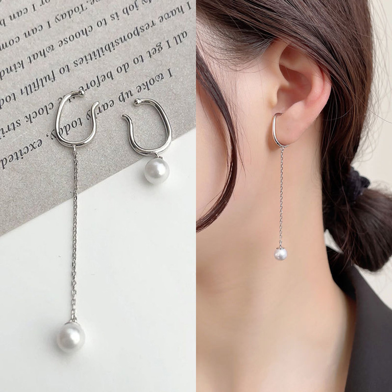 8g Weight Zircon Inlay Material Ear Studs Classification 1 Piece Quantity Daily Occasion Copper Material U Shape Pattern Women'S Gender Plating Design Fashion Style Fashion U Shape Copper Plating Zircon Women's Ear Studs 1 Piece 24