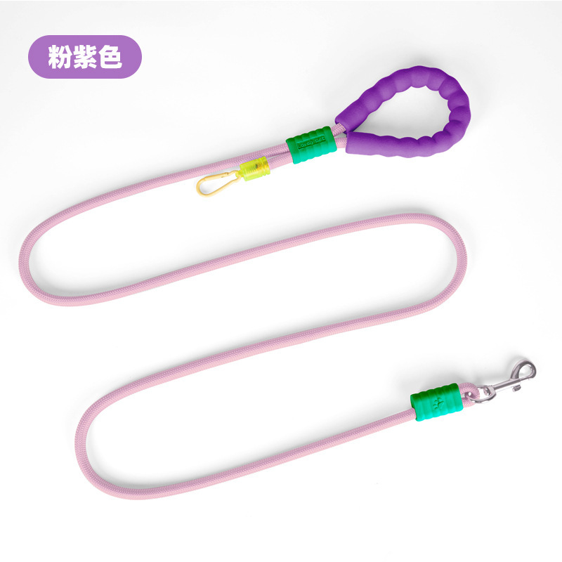 Uno para dos a prueba de explosiones, cuerda para pasear al perro de dos cabezas, cuerda p, cuerda redonda de nailon de color, cuerda para pasear al perro al aire libre, cuerda para pasear al perro