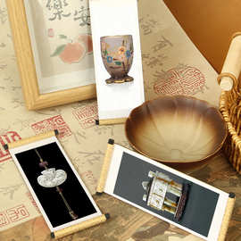 国风卷轴冰箱贴博物馆文物图片文创礼品四羊方尊软磁冰箱贴批发