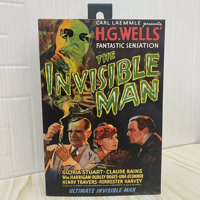 Настоящий NECA 04818 Global Monster Invisible Person 7-дюймовый движущийся Парис