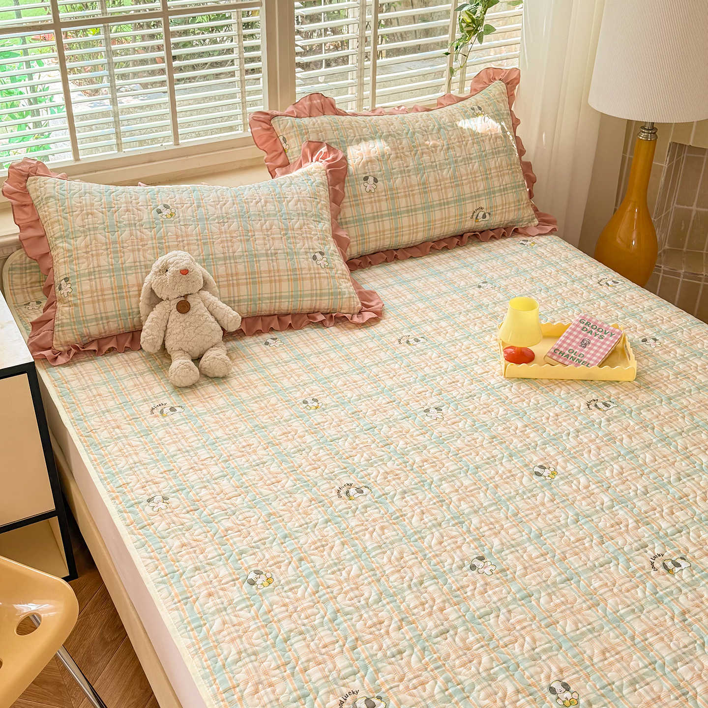 New Pure Cotton Quilted Home Bedding Mat Mattress Three-Piece Set Student Dormitory Fresh Single Mattress