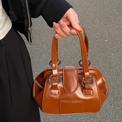 包包女2025新款今年流行爆款高级感波士顿包复古休闲手提夹子包
