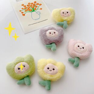 Accessories Plush Bag Cute Flower Accessories Accessories Cartoon Smiley Face Headwear Clothes Badge Brooch Flower Flower Fabric