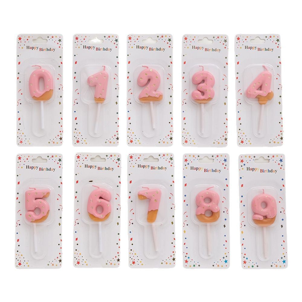 Mayorista retro dibujos animados de chocolate de dos colores molde de galletas de ducha 0 - 9 velas digitales tarta de cumpleaños