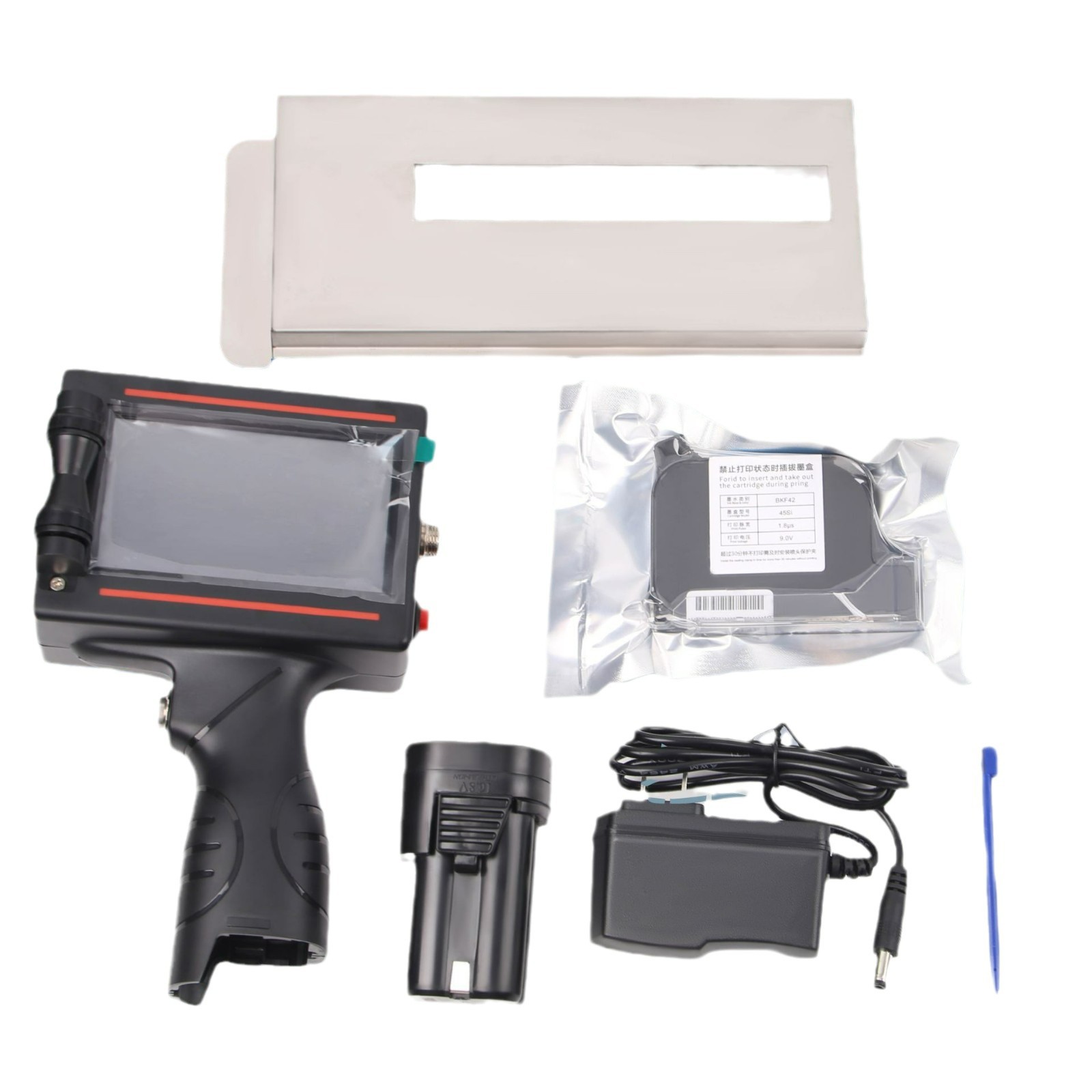 12.7 Máquina de inyección de código de mano 32 idiomas de texto conmutador de inyección de código de pantalla táctil de alta definición máquina de inyección de código inteligente impresión de pulverización de caracteres