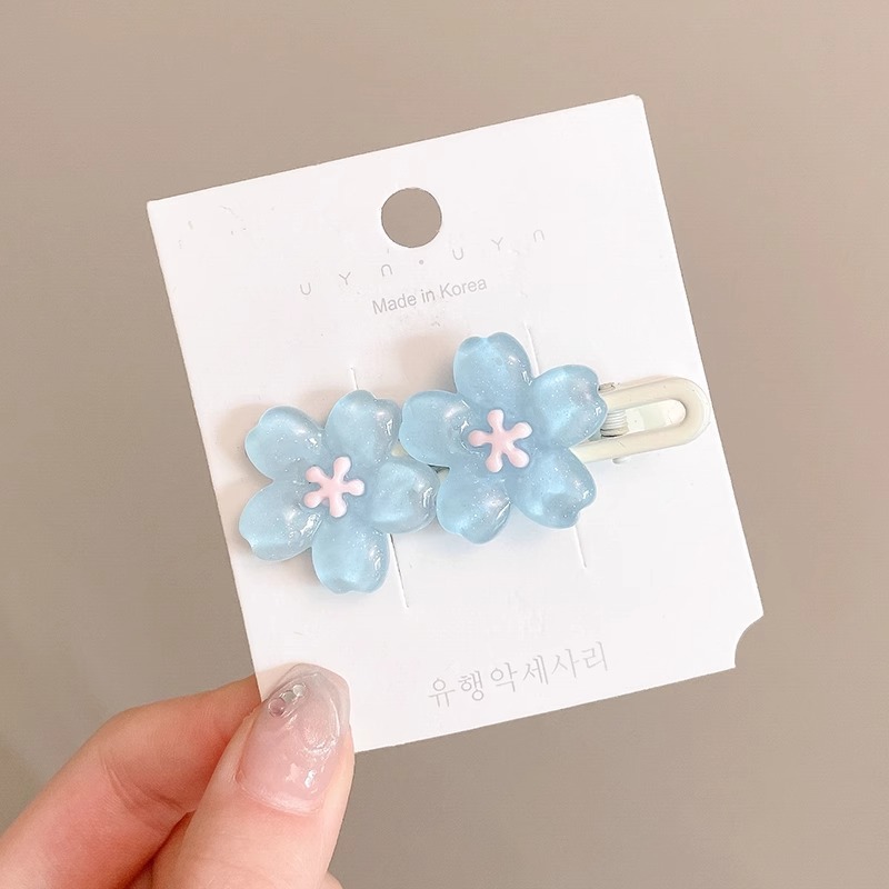 Horquilla de estrella amarilla dulce y linda, clip de flequillo en la frente femenina, cabello roto en el costado, clip de pico de pato, tocado