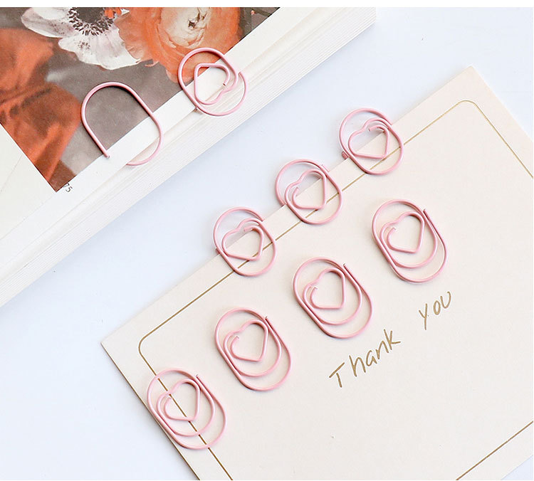 Colorful Heart Clips
