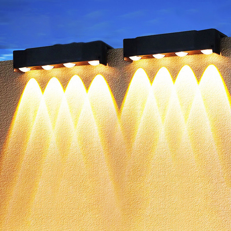 Solar Garden Light Outdoor Super Bright Wall Washing Lighting Home Fence Garden Gate Decoration Waterproof Wall Light