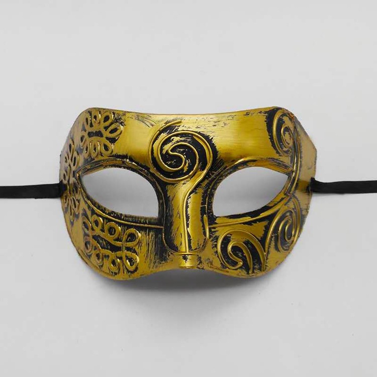 Máscaras de baile de máscaras de príncipe romano máscaras de princesa esculpida máscara de mitad de cara bar nightclub misteriosa máscara de ojos