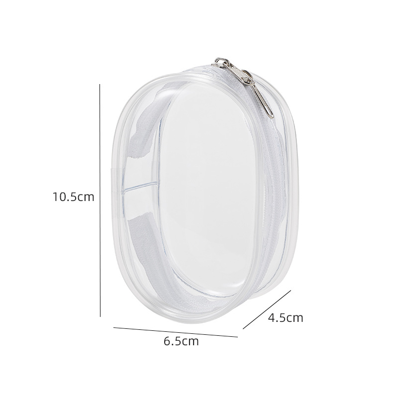 Thickened—small [10.5cm] oval—naked bag [transparent]