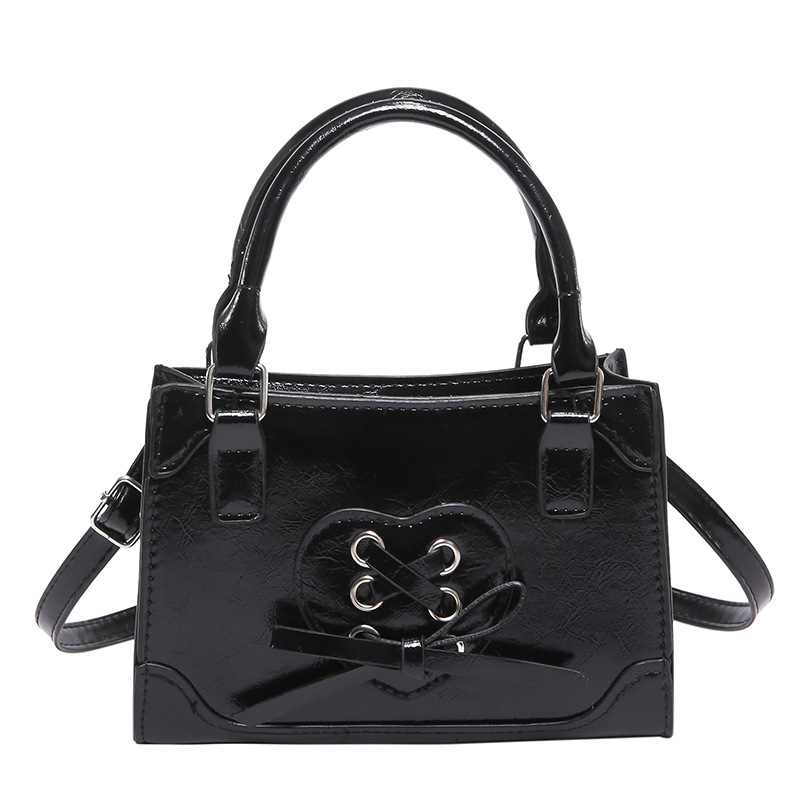 2024 invierno nuevo bolso de arco de gran capacidad en forma de corazón bolso de moda de mujer de gran capacidad bolso cuadrado