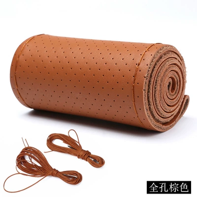 Steering wheel cover – steering wheel cover for - full-hole-brown-38cm