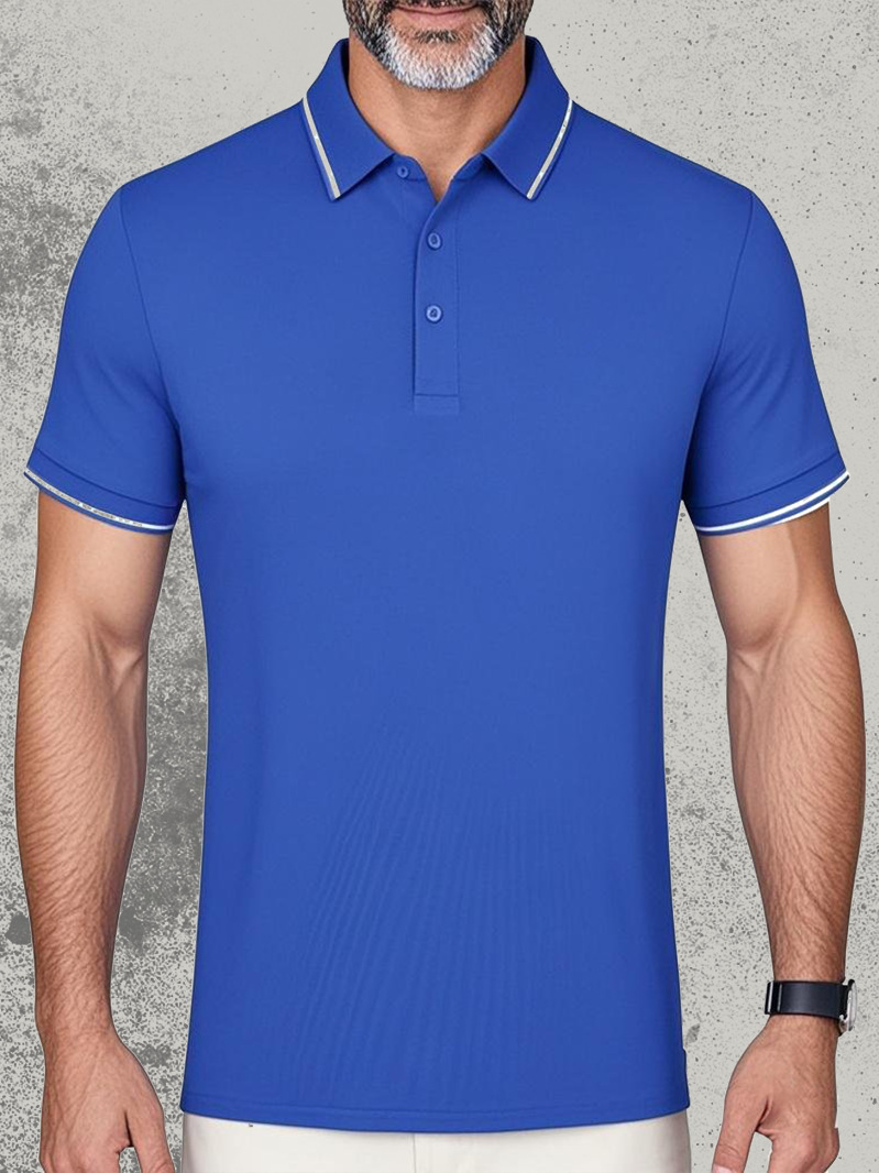 220g peso pesado Solona POLO camisa verano antibacteriano fresco para hombres y mujeres primavera y verano