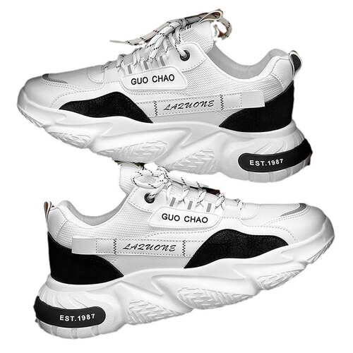 Men's new style popular winter mesh breathable men's sports casual thick sole height-increasing fashion brand old man shoes